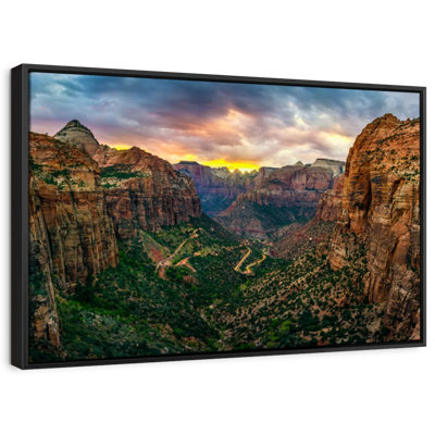 Zion National Park At Sunset Canvas Print