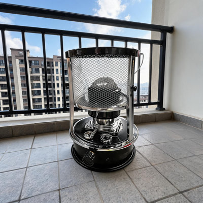9800 BTU Portable Kerosene Heater & Stove, No-Electric Indoor Outdoor Heater Adjustable Flame & Height