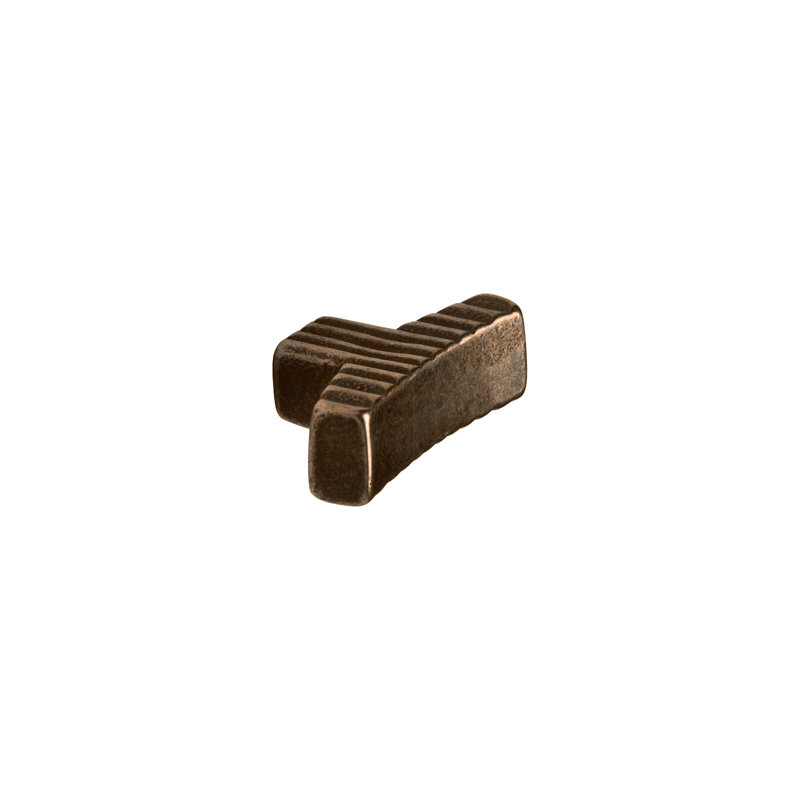 Ted Boerner Bronze Bar Knob, Silicon Bronze Rust