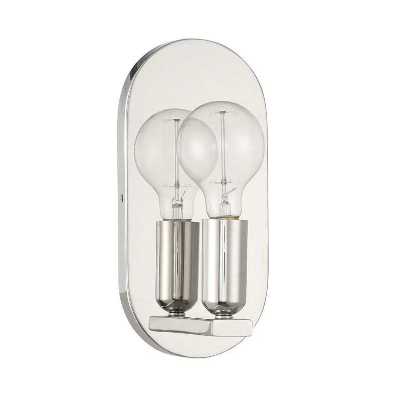 Cassi 1 - Light Dimmable Armed Sconce, Polished Nickel