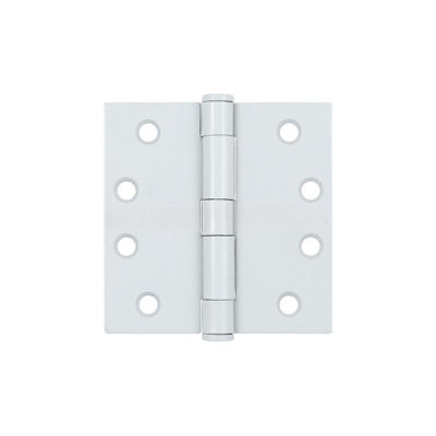 Deltana S44NRP/USP 4" x 4" Square Hinge, HD Prime Coated White Pair