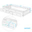 Lit plateforme robuste avec plusieurs tiroirs, idéal pour les espaces restreints