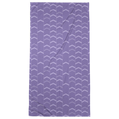 Serviette de bain à chevrons alignés Stephenie