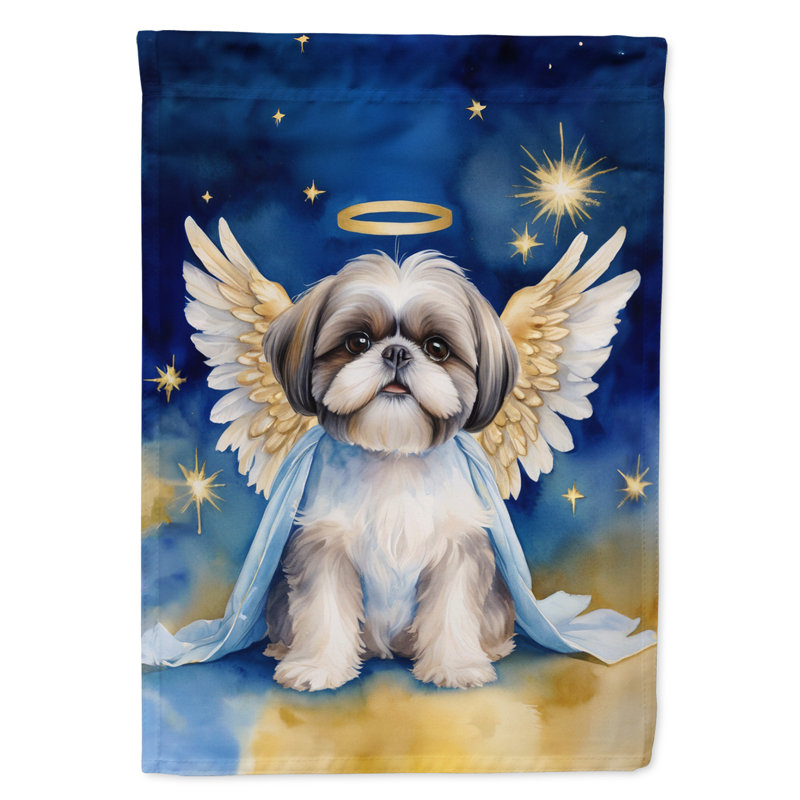 Shih Tzu, mon ange, drapeau du jardin