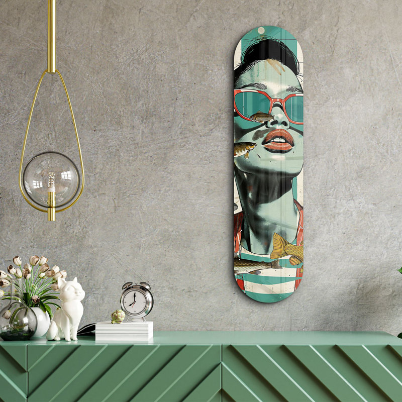 Peinture décorative en verre trempé