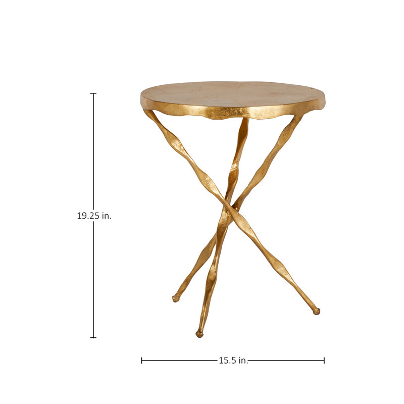 Edgar Cast Iron Pedestal End Table