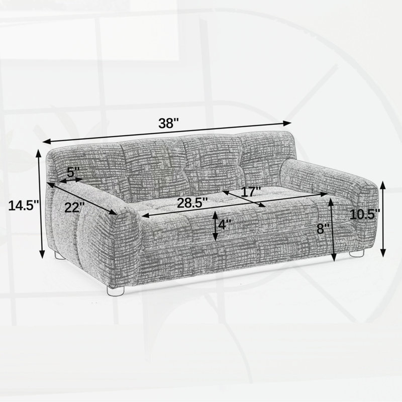 Canapé ergonomique en lin pour grands chiens, Beige