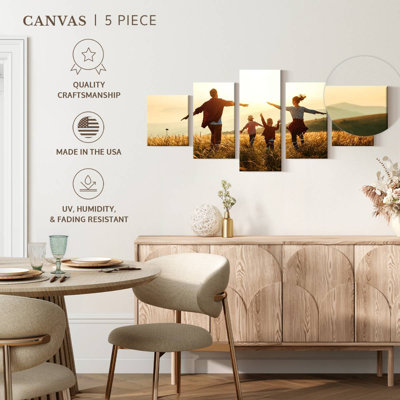 Famille coucher de soleil