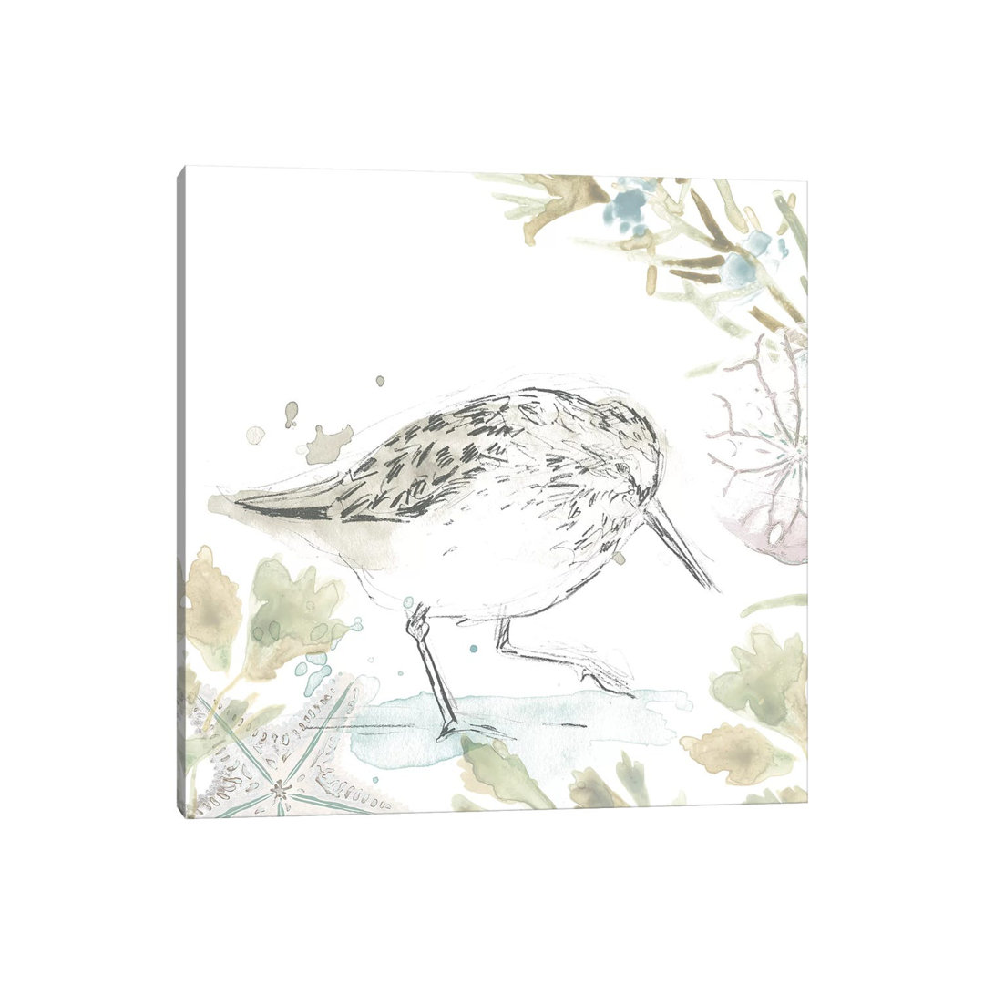 Seaside Sandpipers III - Wrapped Canvas Gallery-Wrapped Canvas Giclée