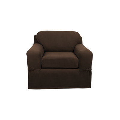 Ultra-Soft Stretch Box Cushion Armchair Slipcover