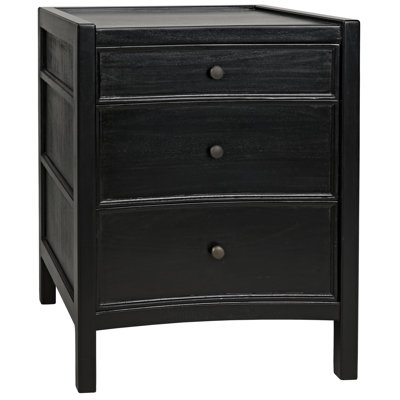Hampton 3 - Drawer Solid Wood Nightstand