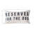 Cotton Lumbar Pillow with "Reserved For The Dog" Design-1447486581