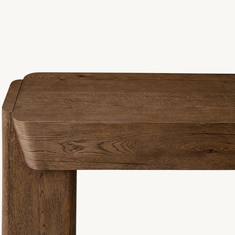 Retro Minimalist Console Table, Brown
