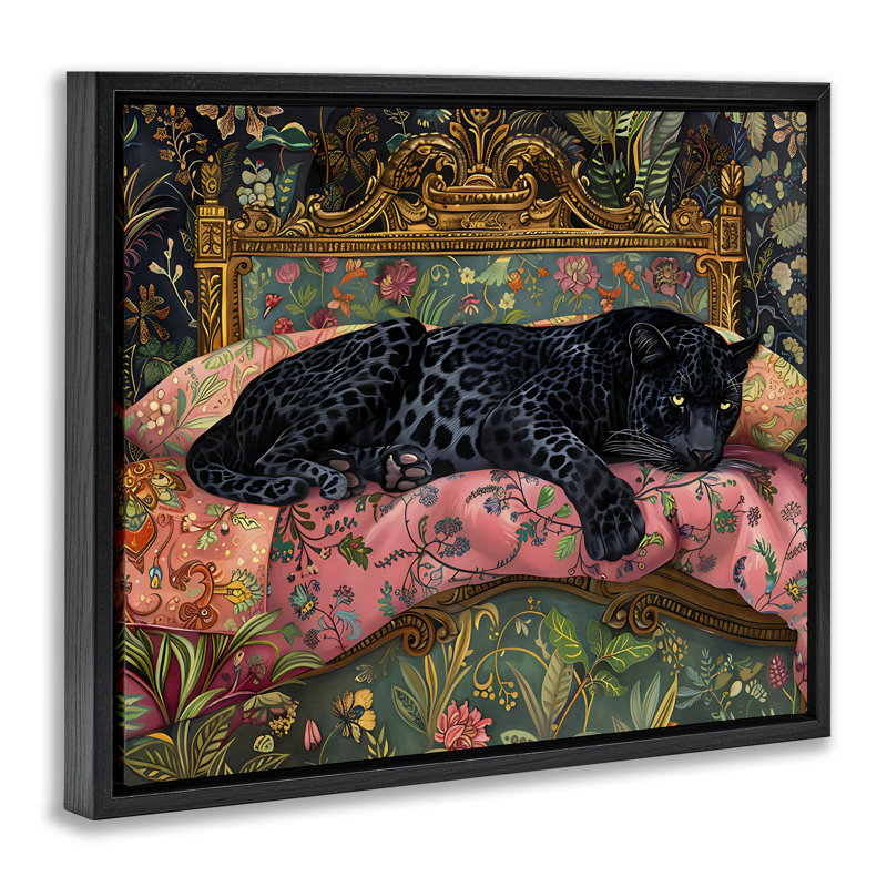 Fauteuil Leopard, H 25 po x l 31 po, Cadre flottant noir de jais