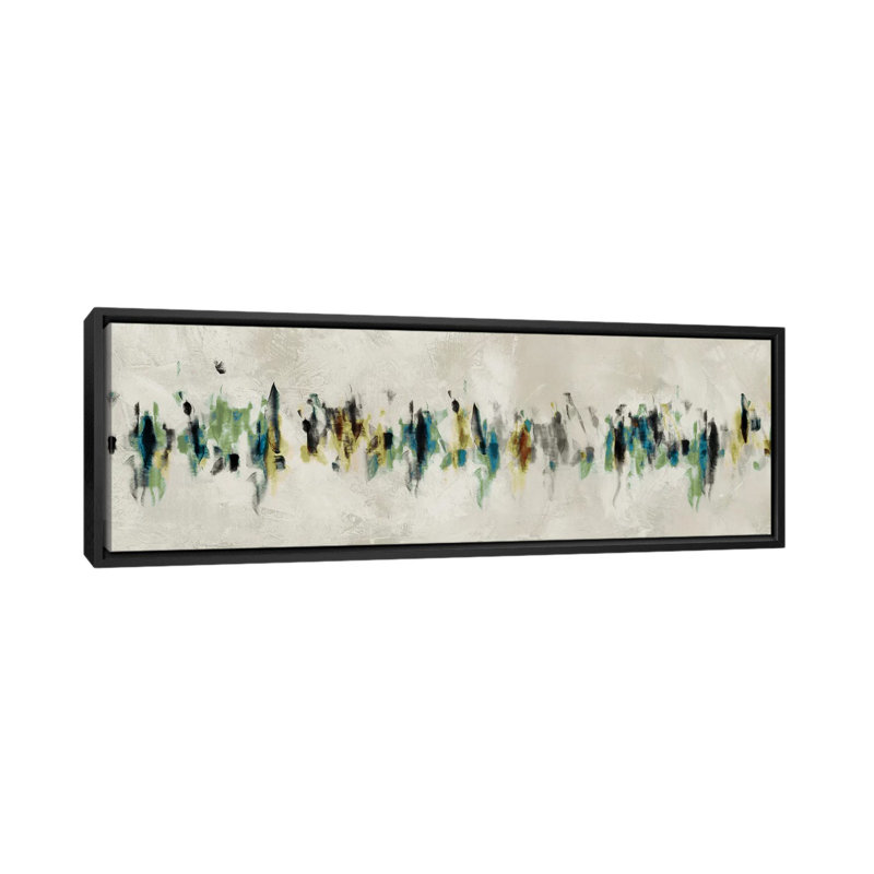 «Light As Water» par PI Galerie - Reproduction giclée sur toile panoramique, H 12 po x l 36 po x P 1,5 po, Cadre noir