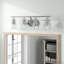 Delacour 4 Light Transparent Dimmable Vanity Light