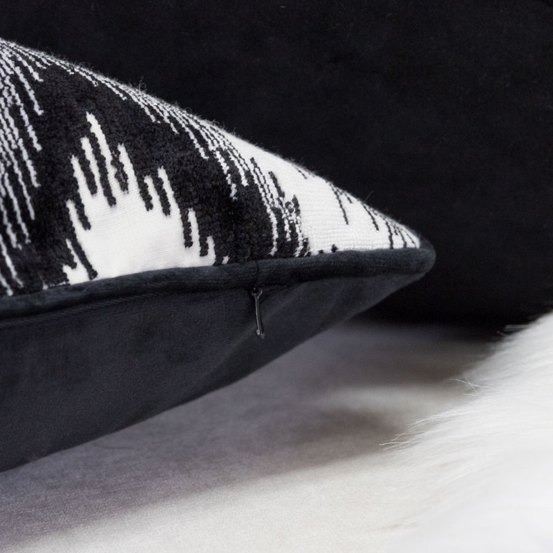 Chevron Velvet Throw Pillow