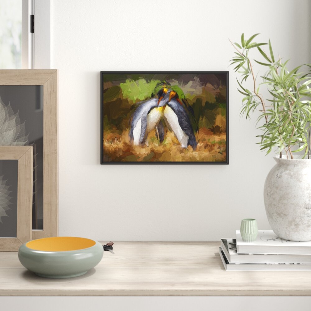 Gerahmtes Poster Pinguine in der Antarktis