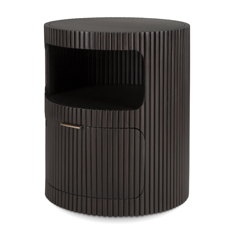 Boomerang drawer unit - varnished mahogany - dark brown, Brown