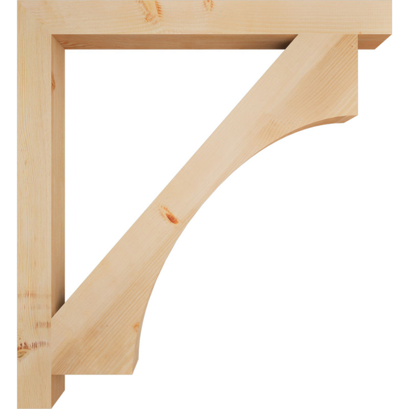 Support Westlake Block, Cèdre rouge de l'Ouest (lisse), H 48 po x l 3,5 po x P 44 po