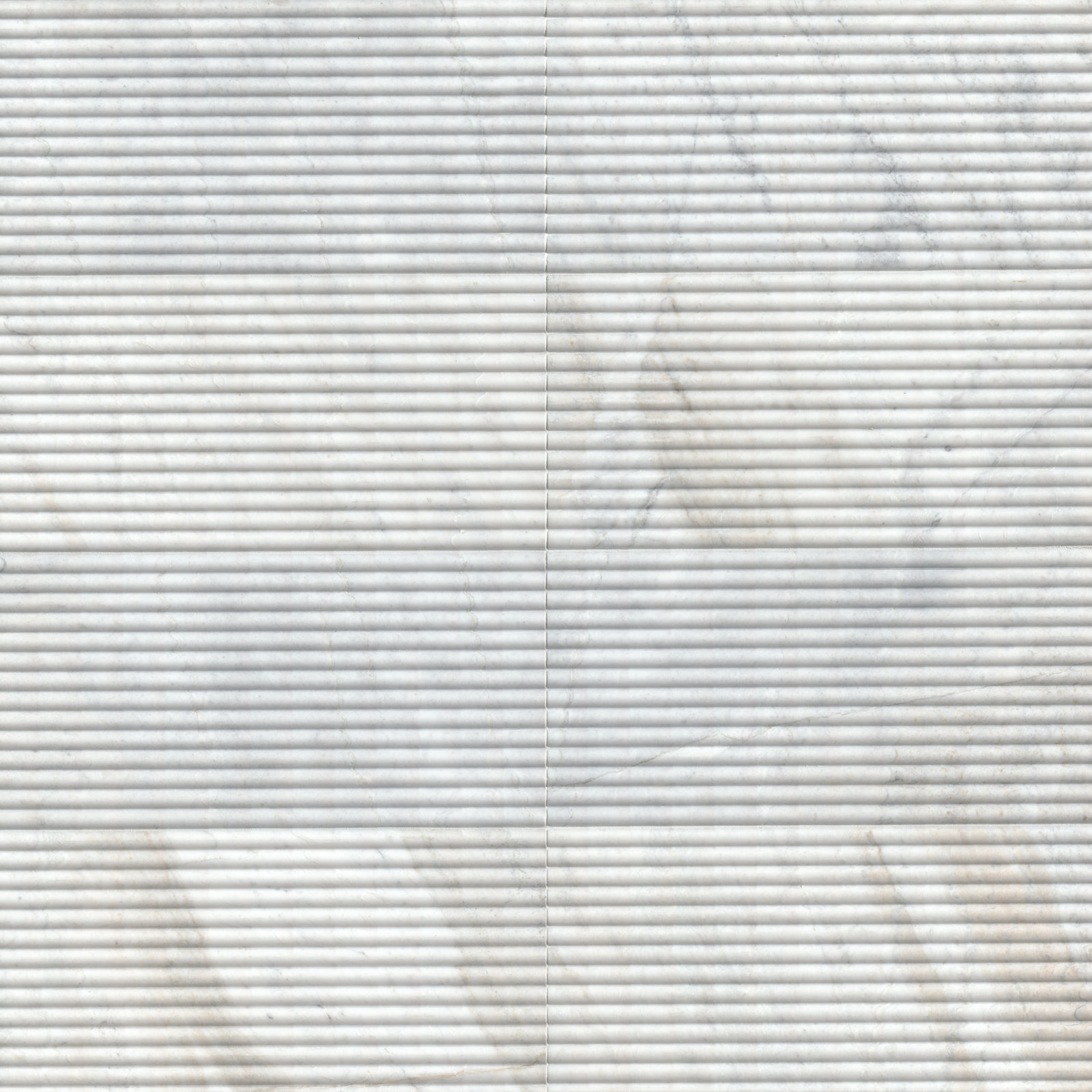 Stratos 12" x 24" Marble Wall Tile, Castella de Blanc