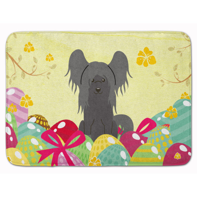 Memory Foam Non-Slip Bath Rug, Black