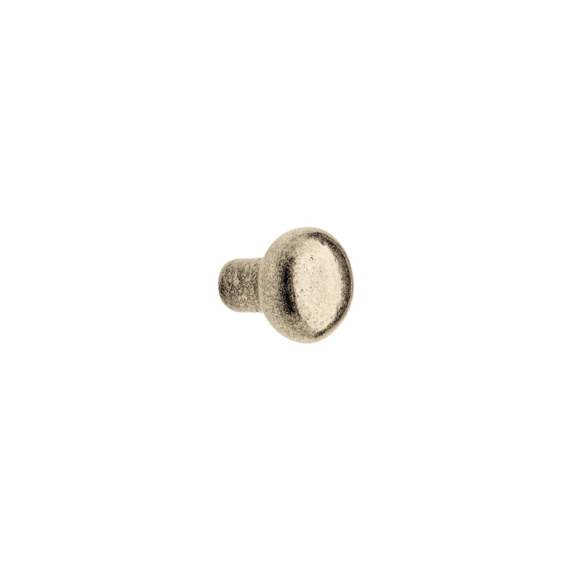 Bronze Mushroom Knob, White Bronze Light