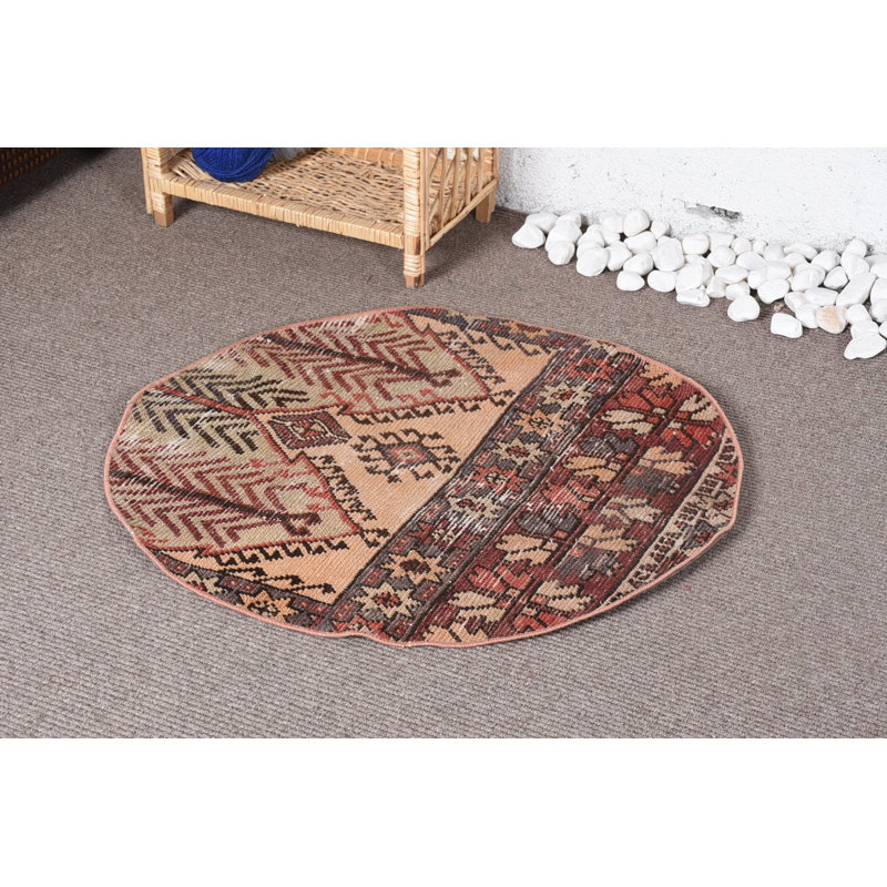 Tapis de sol, petits tapis de 2,7 pi x 2,7 pi, tapis rétro, tapis rouges, tapis orientaux, tapis turc
