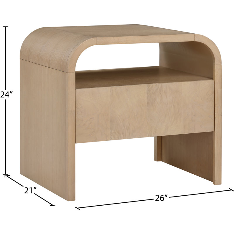 Table de chevet Giada, Naturel
