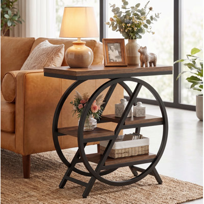 25.59" W 3-Tier Manufactured Wood End Table