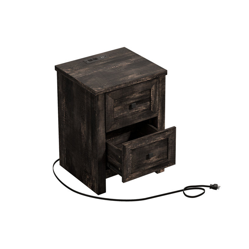 Arlina Nightstand, Dark Oak