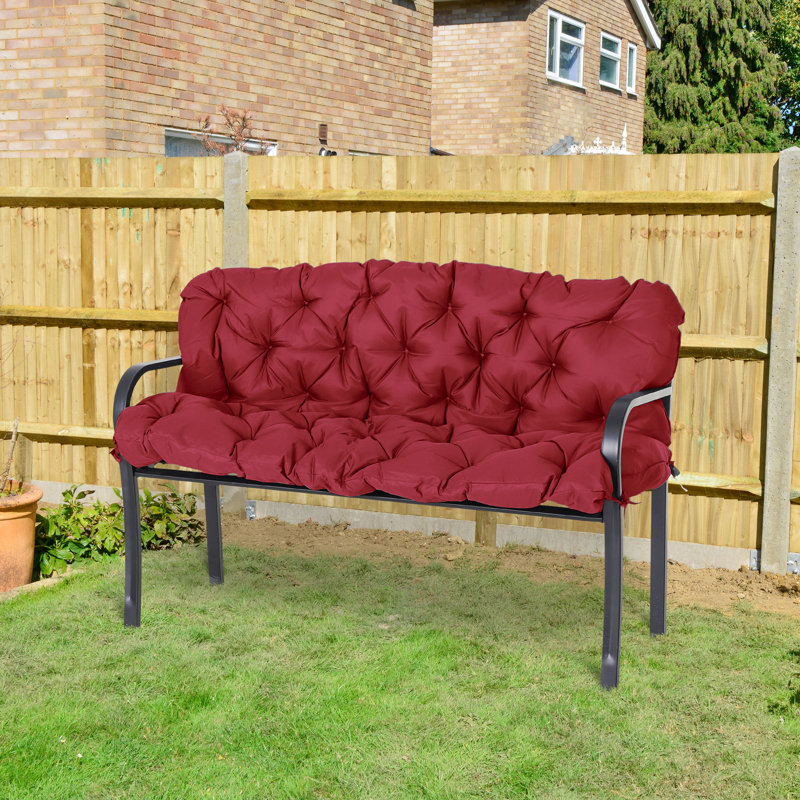 Coussin de dossier / siège d'extérieur, L 59 po x P 19,3 po, Vin rouge