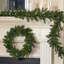 Dakota Pine 6ft Artificial Christmas Garland, Pre-lit  50  Dual LEDs Lights w/ 9 Functions (Battery-Operated)