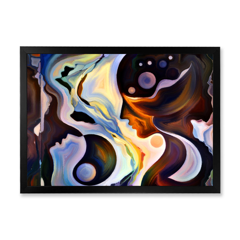 Synergies of Inner - Reproduction de photo sur toile, Cadre noir, H 16 po x l 32 po x P 1 po