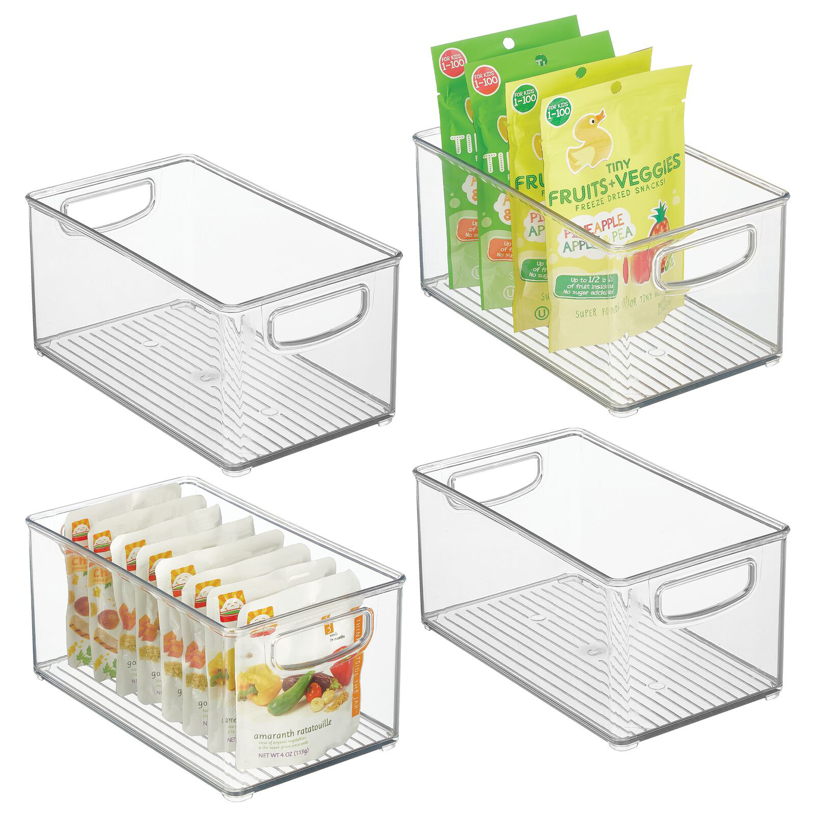 mDesign Plastic Nursery Storage Container Bin with Handles & Reviews ...