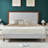 Wooden platform bed with upholstered base-2029263068-2029263064