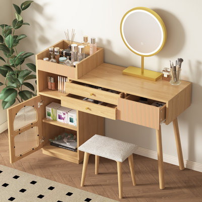 Dressing Table with LED Mirror