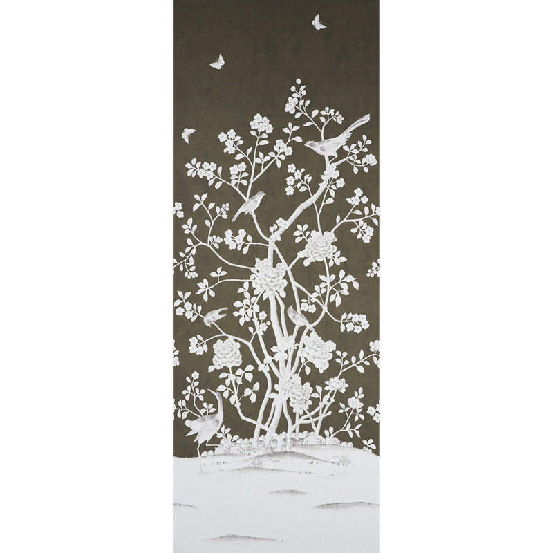 Schumacher x Mary McDonald Chinois Palais Panel, Chocolate