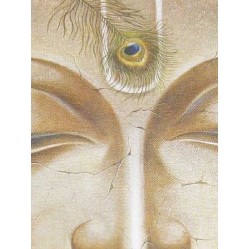 Bouddha souriant | Huile sur toile | Par Dinesh Kumar