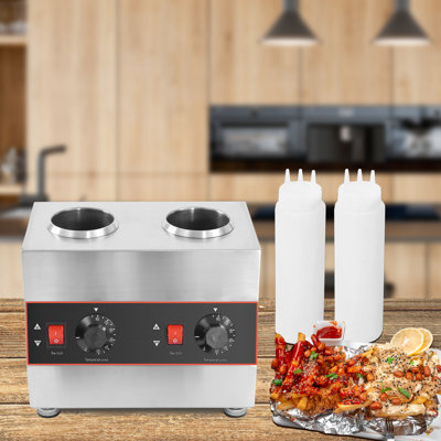 Electric Chocolate Sauce Warmer With Squeeze Bottles