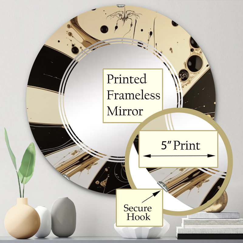 Miroir mural Zikra, 24 po x 24 po