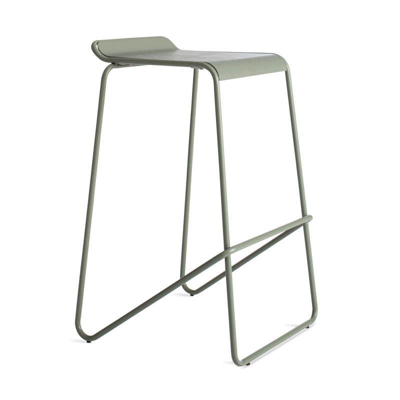 Ready Counter Stool with Metal Frame, Navy, Bar Stool (30" Seat Height)