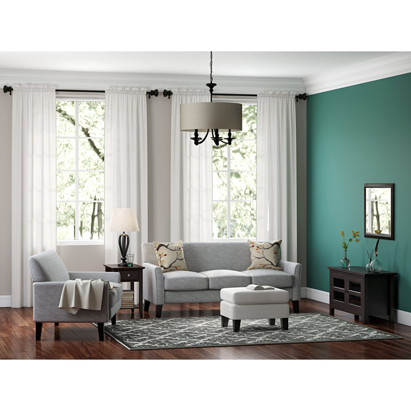 Burrell End Table with Storage, Medium Brown