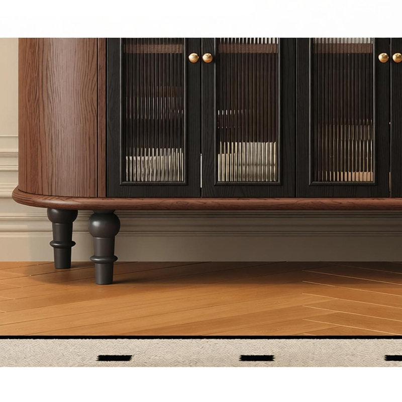Buffet rétro de style français, H 36,22 po x l 70,86 po x P 15,74 po