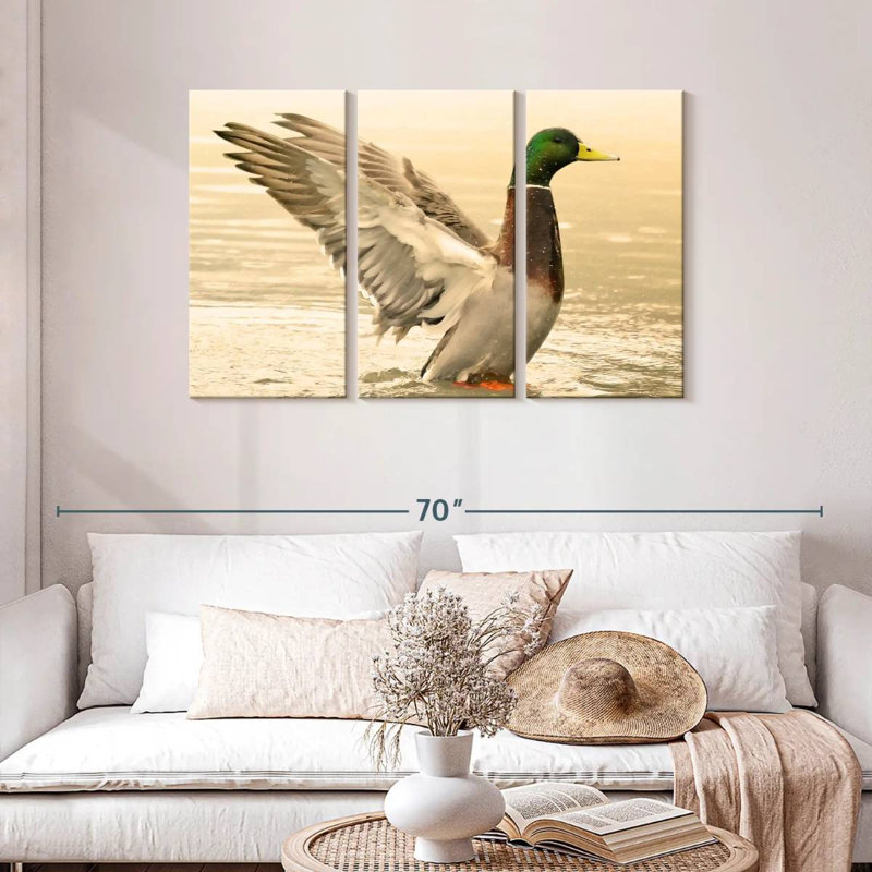 Canard colvert majestueux Brampt, H 28 po x l 45 po
