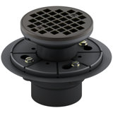Round Design 3" Grid Shower Drain