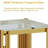 19.7" Wide Square Glass End Table-1303433987