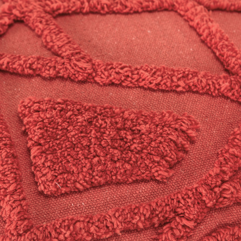  Square Throw Cushion, Coral