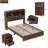 4-Piece Bedroom Set, Nightstand Included-1625840787