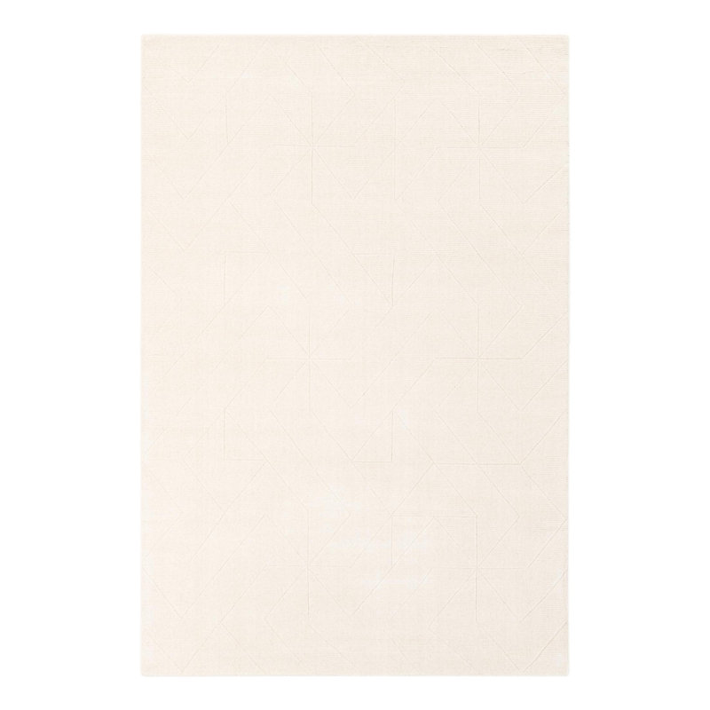 Cyndle Hand-Tufted Wool Geometric Area Rug, Rectangle 6'1" x 9'